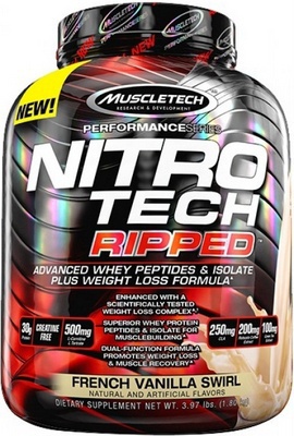 MuscleTech Nitro-Tech Ripped 1800 g - vanilka