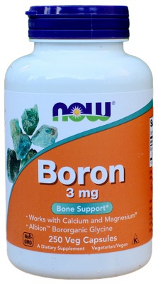 Now Foods Boron 3 mg 250 kapslí