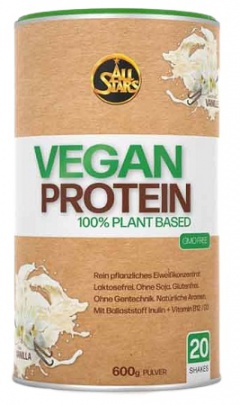 All Stars Vegan Protein 600 g - vanilka PROŠLÉ DMT 19.9.2021