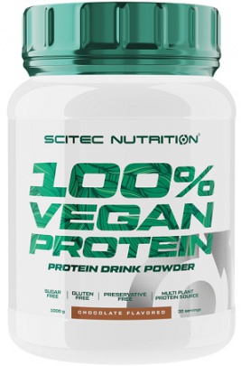 Scitec 100% Vegan Protein 1000 g - lískový/vlašský ořech