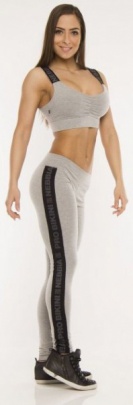 Nebbia Elastické tílko pás Mini 862 světle šedé - L