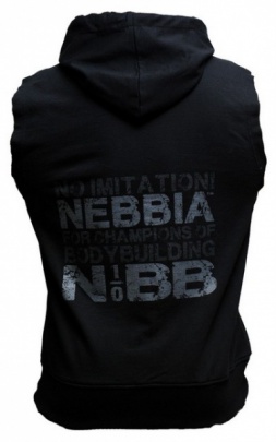 Nebbia Reg Top s kapucí a zipem 716 černý