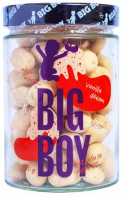 Big Boy Vanilla dream - Kešu v bio bílé čokoládě s kousky pravé vanilky 300 g PROŠLÉ DMT 11.1.2025