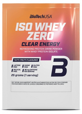 BiotechUSA Iso Whey Zero Clear Energy 25g - Tutti Frutti