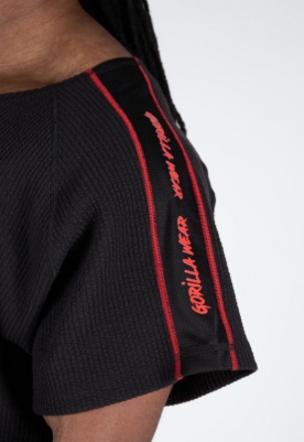 Gorilla Wear Buffalo Old School Work Out Top Black/Red - S/M