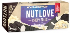 AllNutrition Nutlove Crispy Rolls 140 g - bílá čokoláda