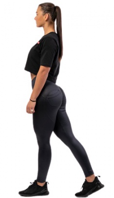 Nebbia Glossy Look Bubble Butt Legíny s vysokým pasem 586 - S