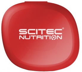Scitec Pillbox červený (zásobník na tablety)