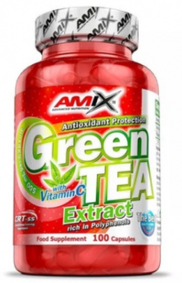Amix Green Tea Extrakt s Vitamínem C 100 kapslí