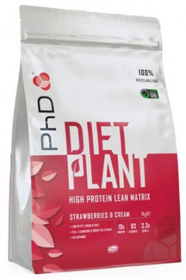 PhD Diet Plant Protein 1000 g - jahoda