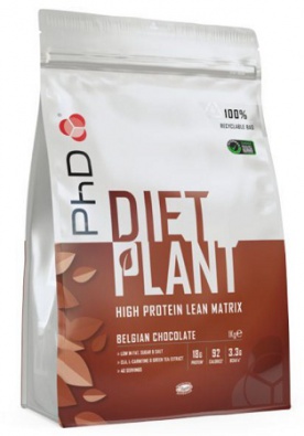 PhD Diet Plant Protein 1000 g - belgická čokoláda
