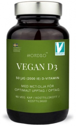 Nordbo Vegan D3 90 kapslí