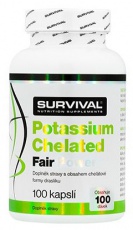 Survival Potassium Chelated Fair Power 100 kapslí