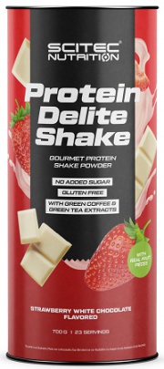 Scitec Protein Delite Shake 700 g - jahoda/bílá čokoláda