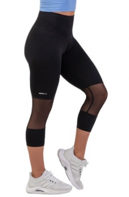 Nebbia 3/4 Legíny s vysokým pasem 406 černá - S