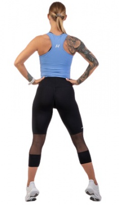 Nebbia 3/4 Legíny s vysokým pasem 406 černá - S