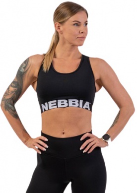 Nebbia Sportovní Podprsenka Střih Cross Back 410 černá - M