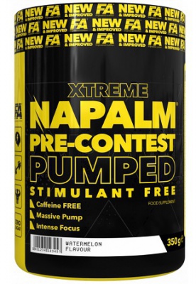 FA Xtreme Napalm Pre-Contest Pumped Stimulant Free 350 g - vodní meloun