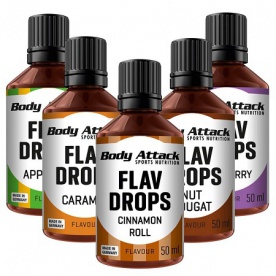 Body Attack Flav Drops 50 ml - Marcipán