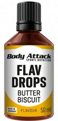 Body Attack Flav Drops 50 ml - Marcipán