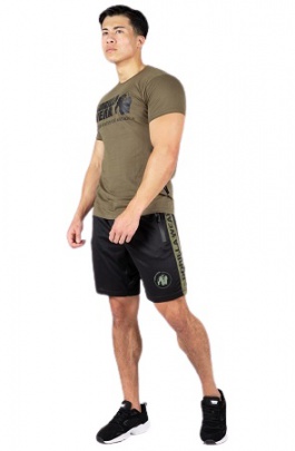Gorilla Wear Pánské šortky Atlanta černá/zelená - 4XL/5XL