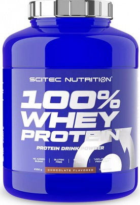 Scitec 100% Whey Protein 2350 g - jahoda VÝPRODEJ