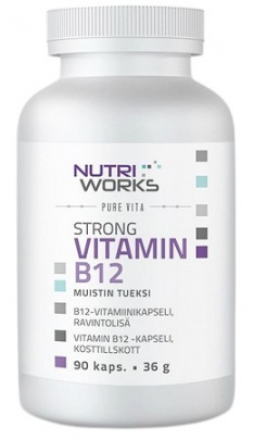 NutriWorks Strong Vitamin B12 90 kapslí