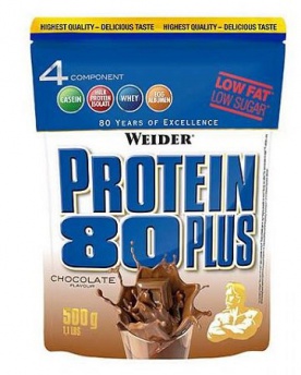 Weider Protein 80 Plus 500 g - oříšek/nugát