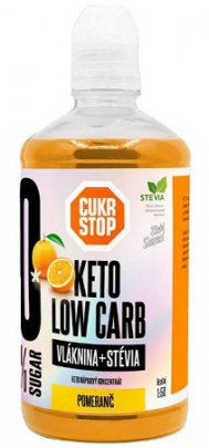 CUKR STOP KETO sirup 500 ml - pomeranč