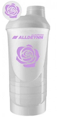 AllNutrition Alldeynn Šejkr 600+350 ml - bílý