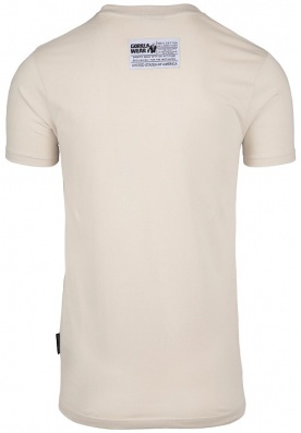 Gorilla Wear Pánské tričko s krátkým rukávem Classic T-shirt Beige - M