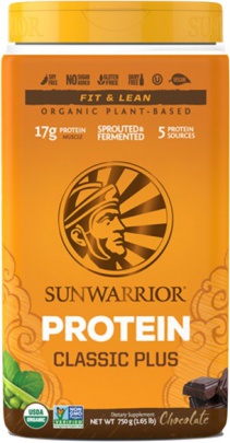 Sunwarrior Protein Classic Plus 750 g - vanilka VÝPRODEJ (POŠK.OBAL)