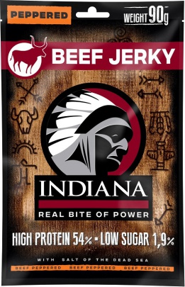 Indiana Jerky sušené maso 90 g - Hovězí Hot & Sweet
