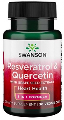 Swanson Resveratrol & Quercetin 30 kapslí