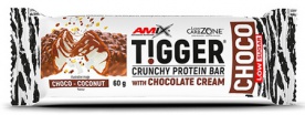 Amix Tigger Zero bar 60 g - Kokos/čokoláda