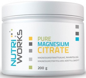 NutriWorks Pure Magnesium Citrate 200 g PROŠLÉ DMT