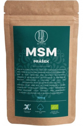 BrainMax Pure MSM BIO prášek 250 g VÝPRODEJ (POŠK.OBAL)