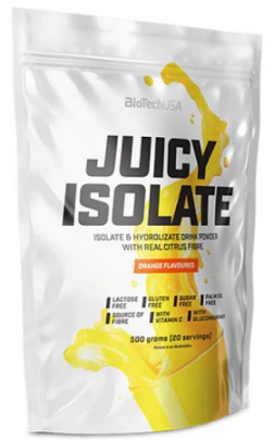 BiotechUSA Juicy Isolate 500 g - pomeranč VÝPRODEJ (POŠK.OBAL)