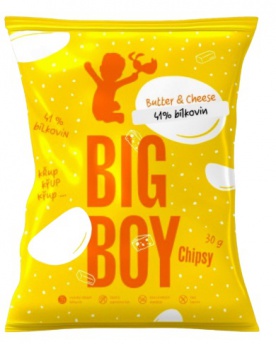 Big Boy Proteinové chipsy 30 g - Butter & Cheese PROŠLÉ DMT