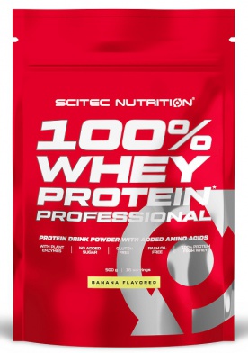 Scitec 100% Whey Protein Professional 500 g - čokoláda/kokos VÝPRODEJ (POŠK. OBAL)