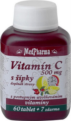 MedPharma Vitamin C 500mg s šípky 67 tablet VÝPRODEJ (17. 12. 2022)