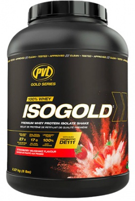 PVL Gold Series 100 % Whey Isogold 2270 g - banán