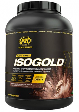PVL Gold Series 100 % Whey Isogold 2270 g - banán