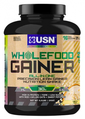 USN All-in-one Wholefood Gainer 2000 g + USN šejkr Mixmaster 750 ml ZDARMA