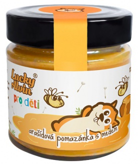 Lucky Alvin Pro Děti Arašídová pomazánka 170 g - bílá čokoláda PROŠLÉ DMT 4.12.2023