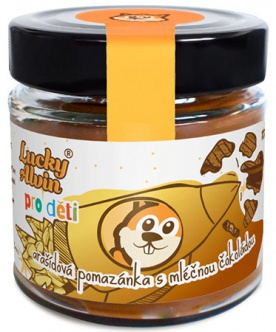 Lucky Alvin Pro Děti Arašídová pomazánka 170 g - bílá čokoláda PROŠLÉ DMT 4.12.2023