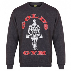 Gold's Gym Crewneck Sweater Pánská mikina GGSWT005 tmavě šedá - S