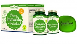 GreenFood Strong Immunity & Probiotics + Pillbox 60 + 60 kapslí