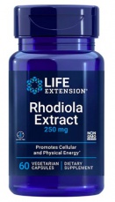 Life Extension Rhodiola Extrakt 250 mg 60 kapslí