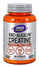 Now Foods Kre-Alkalyn Creatine 120 kapslí